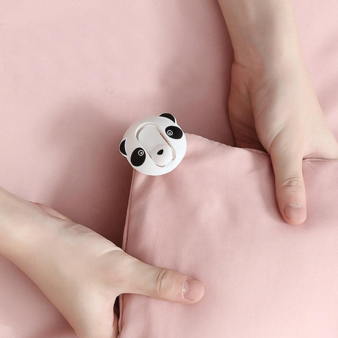 Panda Dekbedclips - Klemmen - Clips - Dekens - Lakens - 6 stuks - Zwart/Wit