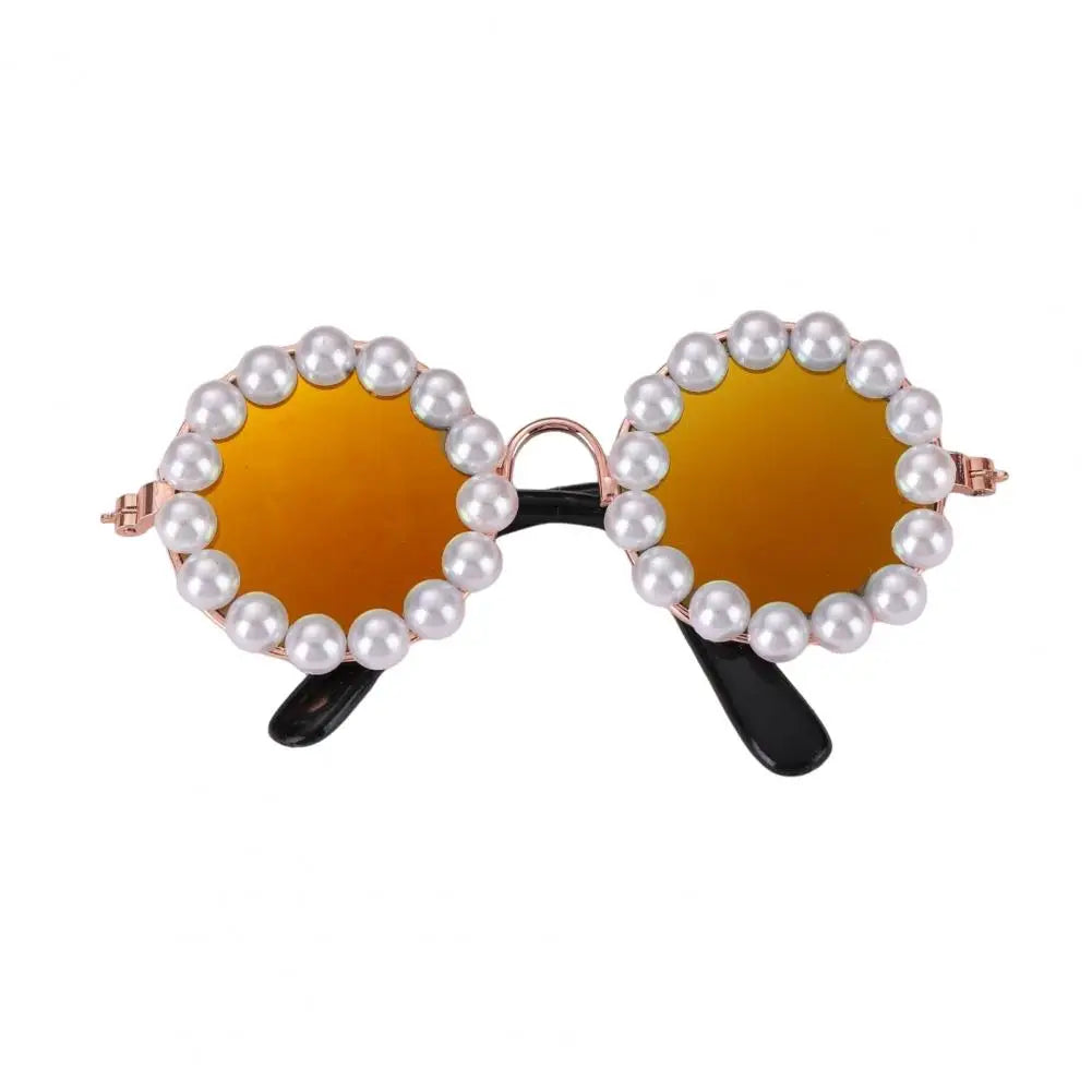 Artificial Pearls Pet Sunglasses