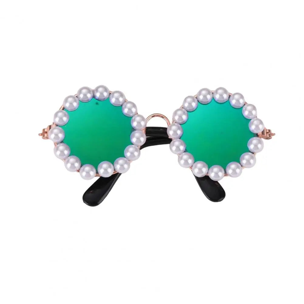 Artificial Pearls Pet Sunglasses