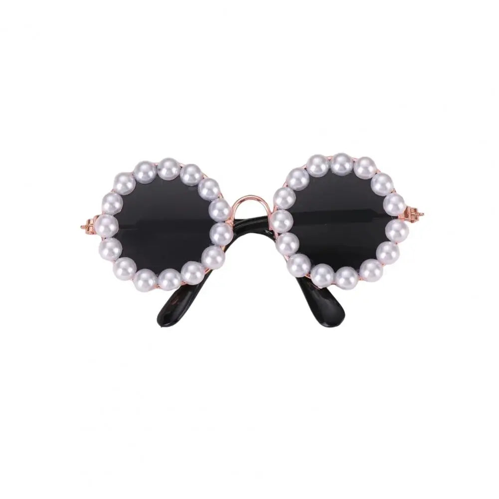 Artificial Pearls Pet Sunglasses