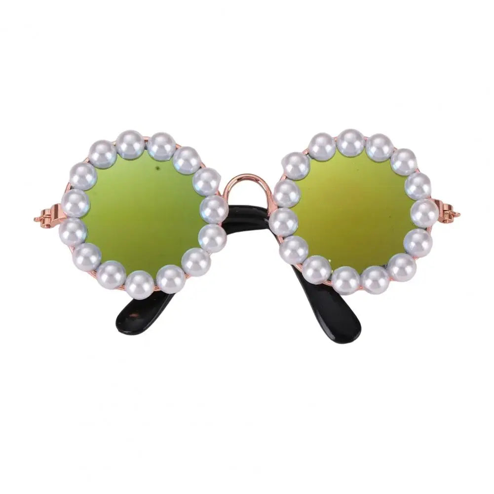 Artificial Pearls Pet Sunglasses