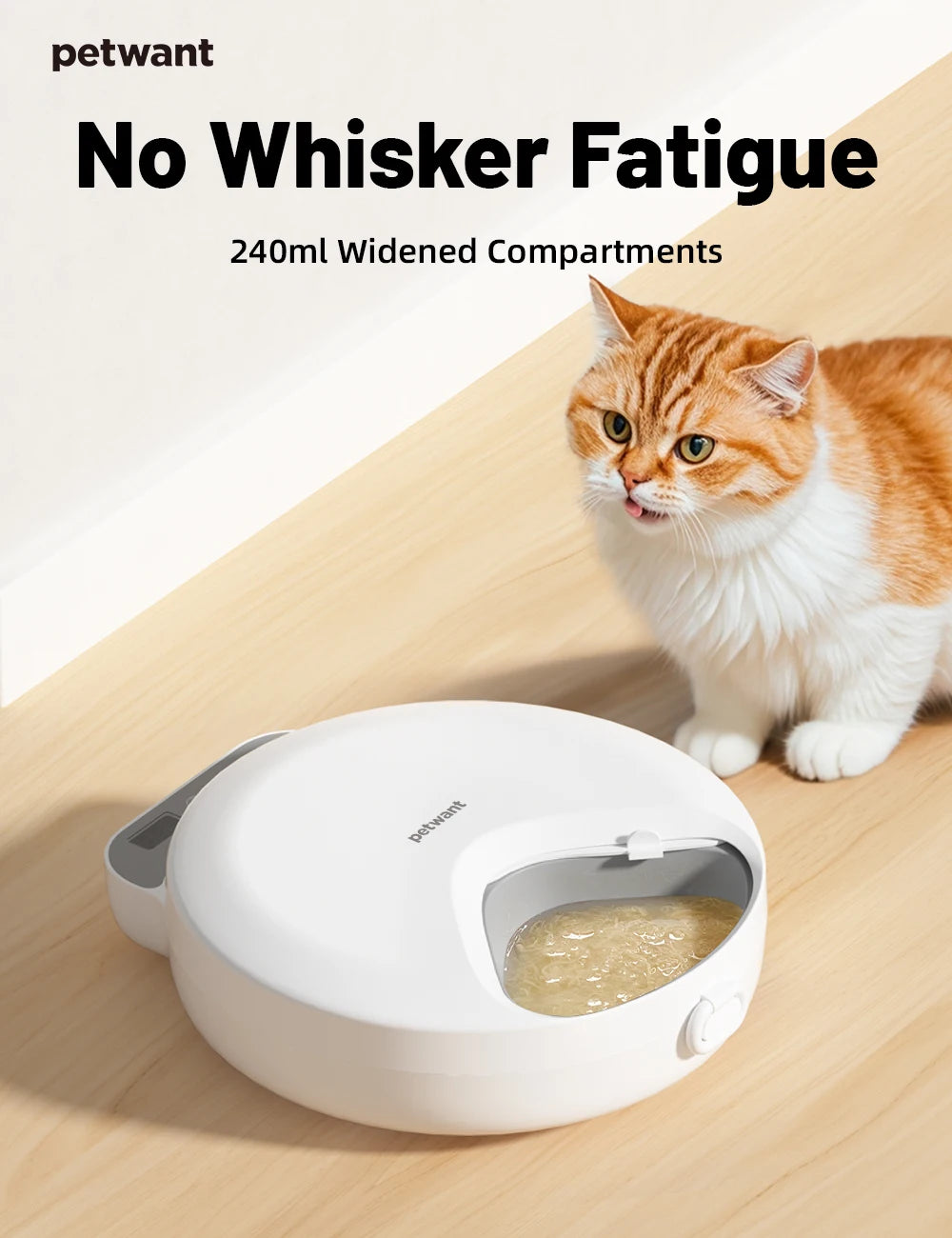 Automatic 4 Meal Pet Feeder with Large Capacity  Wet   Dry Food Fresh-Keeping Dispenser for Cats and Dogs