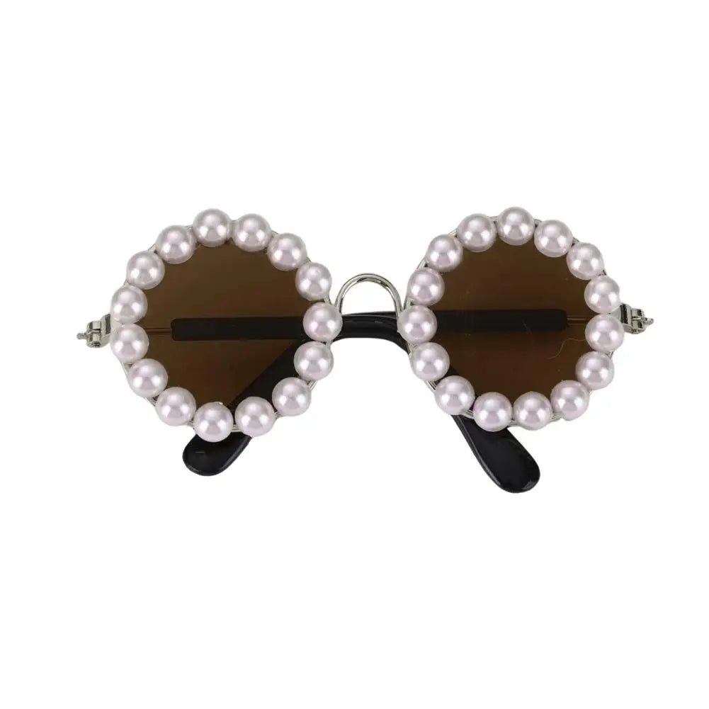 Artificial Pearls Pet Sunglasses