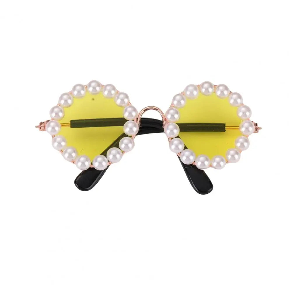 Artificial Pearls Pet Sunglasses