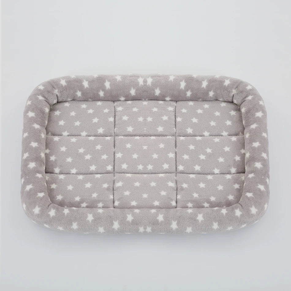 Pet Dog Bed Soft Plush Square Kennel Cat Large Medium Small Dogs Bed Cushion Pet Accessories Cat Dog Sleep Pad House