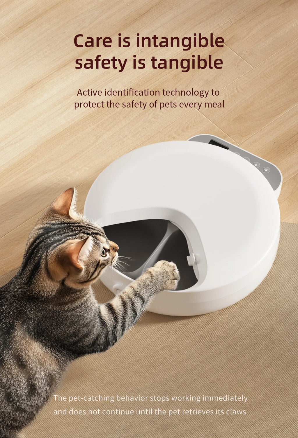 Automatic 4 Meal Pet Feeder with Large Capacity  Wet   Dry Food Fresh-Keeping Dispenser for Cats and Dogs