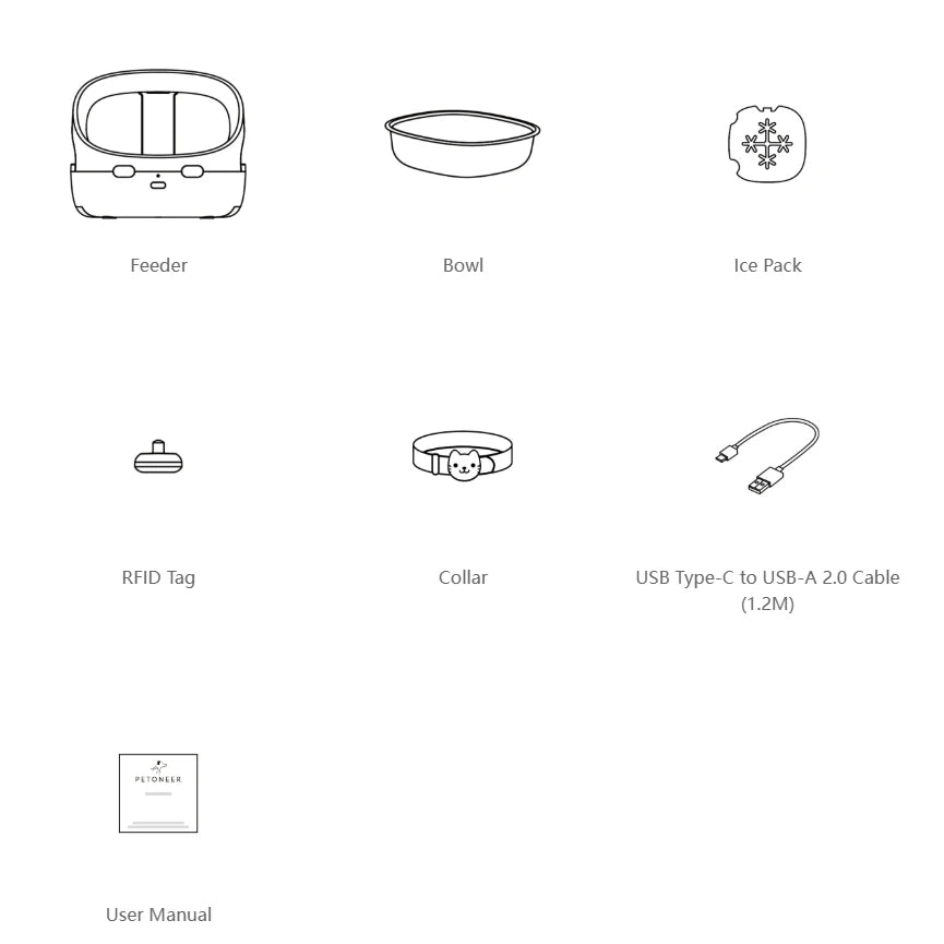 New Petoneer NutriCare Feeder Tailored For Multi-Pet Households Pet feeder Cat And Dog Feeder With App Global Version