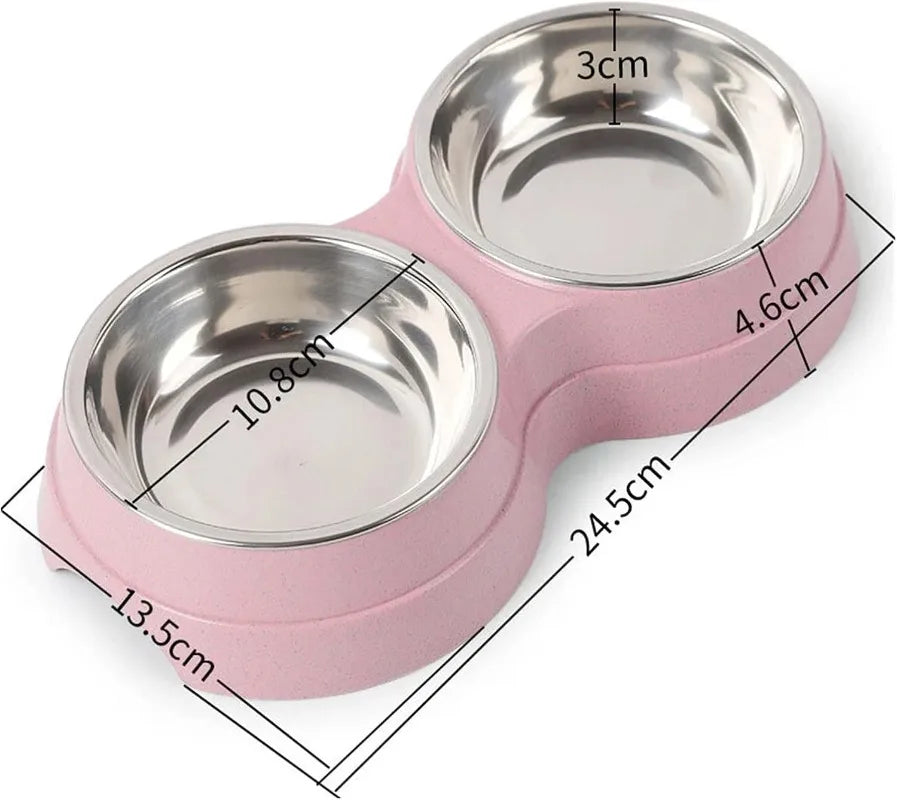 Double Pet Bowls Dog Food