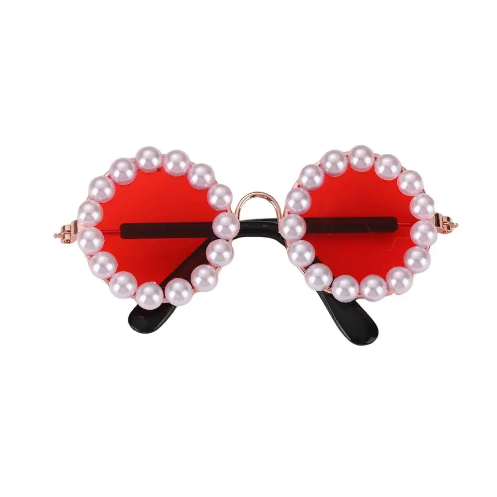 Artificial Pearls Pet Sunglasses